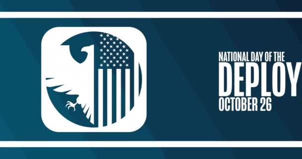 국민의 National Day Deployed 애니메이션 그래픽 디자인 — 비디오