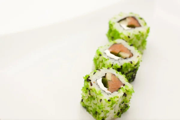 Green Sushi roll — Stock Photo, Image