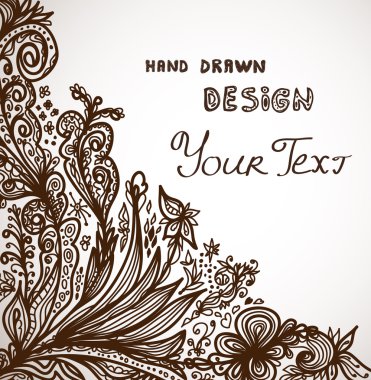 el ile metin için yer çiçek arka plan çekilmiş