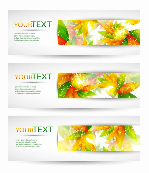 Abstract vector headers with place for your text — Stock Vector