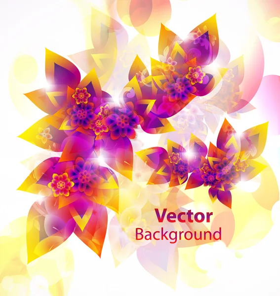 Fundo abstrato floral — Vetor de Stock