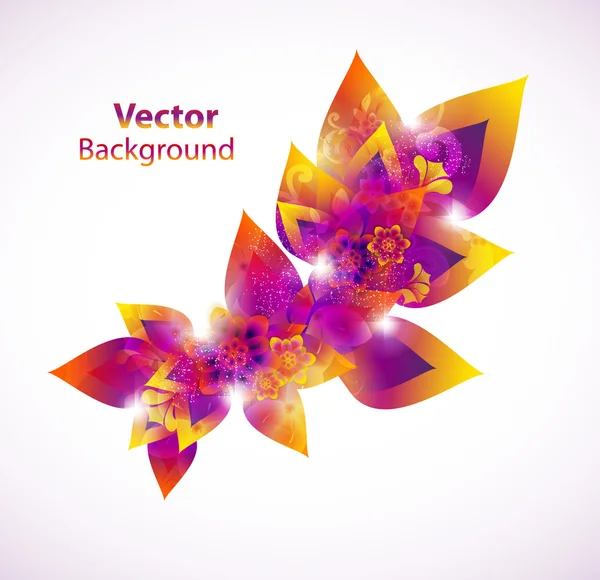 Fond abstrait floral — Image vectorielle