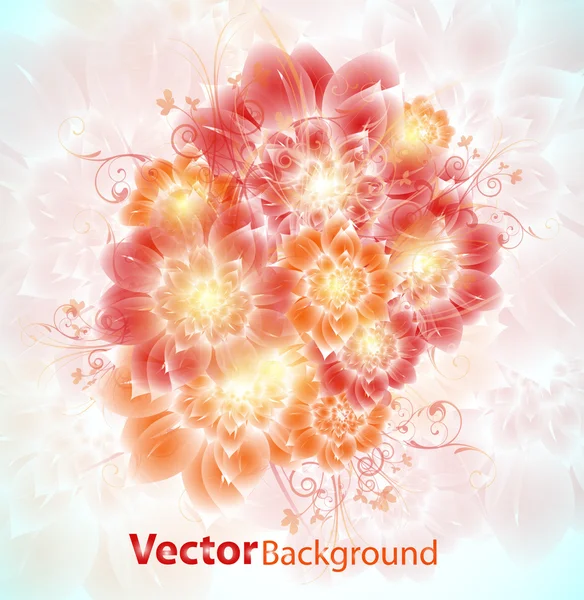 Fundo abstrato floral —  Vetores de Stock