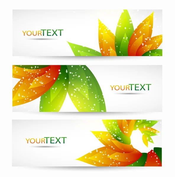 Abstract vector headers with place for your text — Stock Vector