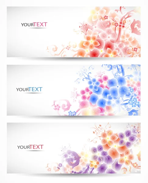Abstract vector headers with place for your text — Stock Vector