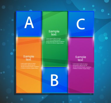 Infographic banner vektör tasarımı