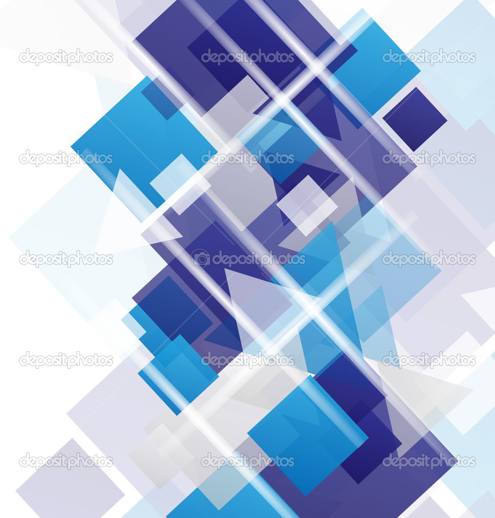 Geometric Abstract Modern Blue Blue Modern Geometric Abstract Background Stock Vector