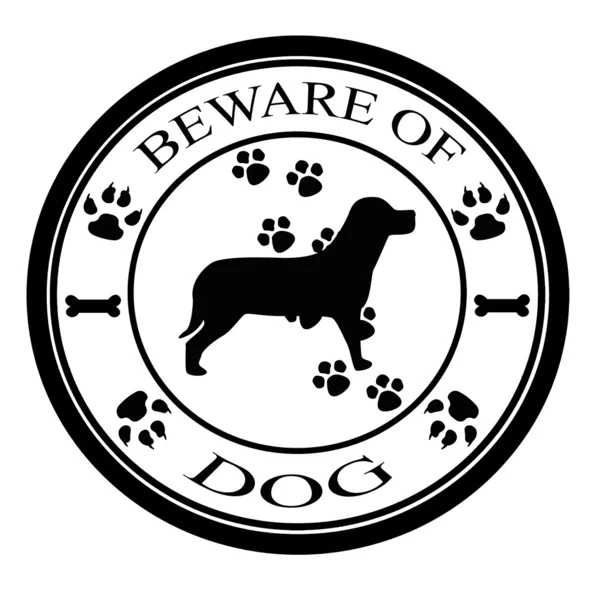 Beware of dogs — Stock Vector