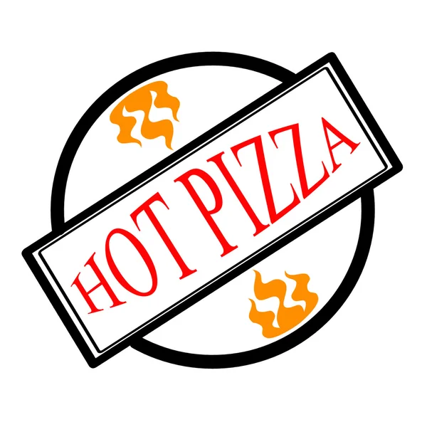 Hot pizza — Stock Vector