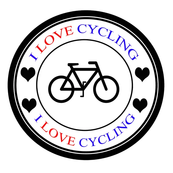 Szerelem kerékpáros — Stock Vector