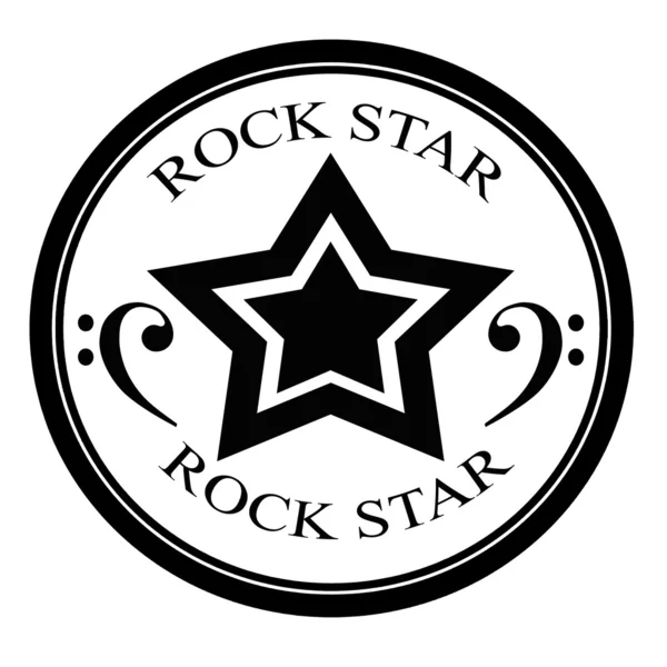 Rock yıldızı — Stok Vektör