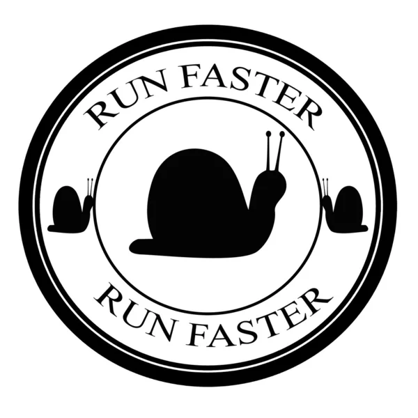 Corri veloce — Vettoriale Stock