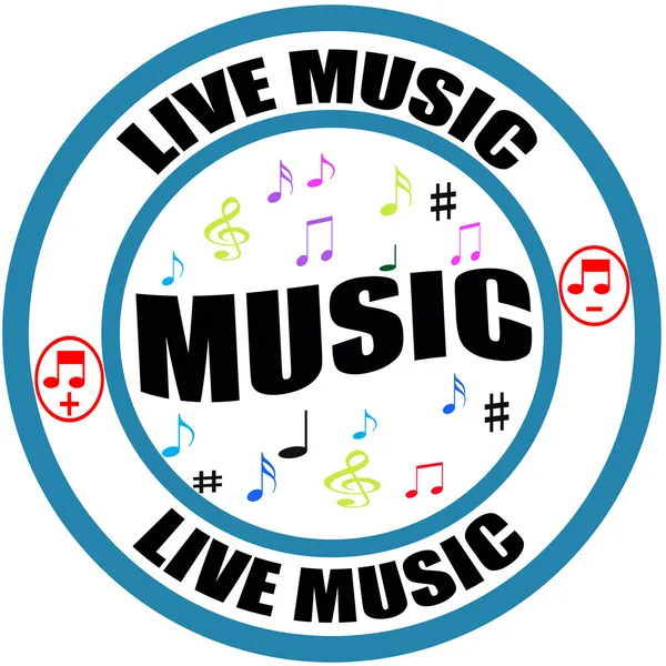 Live music — Stock Vector