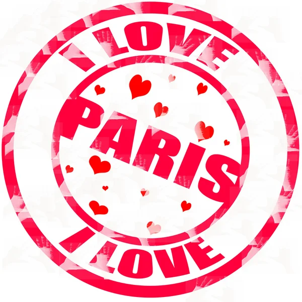 I love Paris — Stock Vector