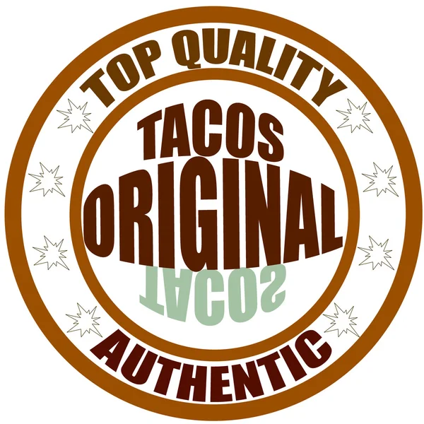 Tacos originales — Archivo Imágenes Vectoriales