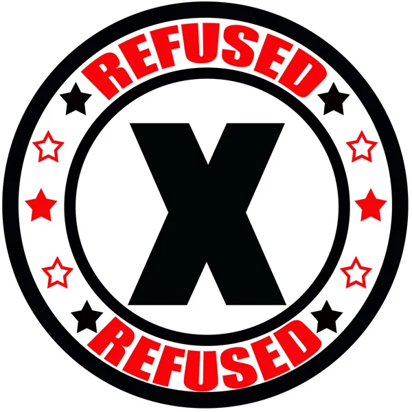 Refused — Stock Vector