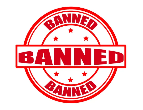 Banned — Stockový vektor