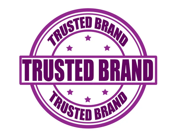 Trusted brand — Stock Vector