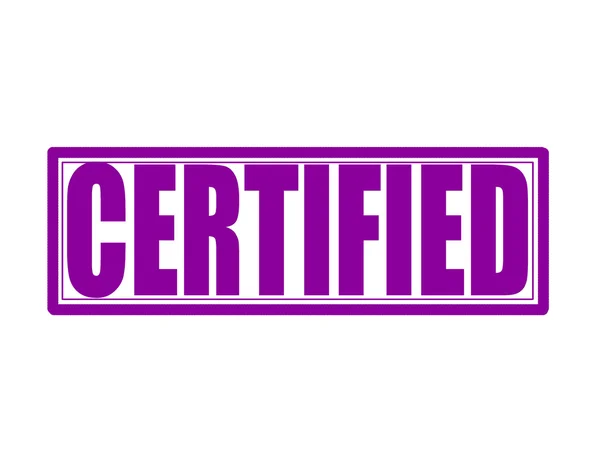 Certified — Stock Vector