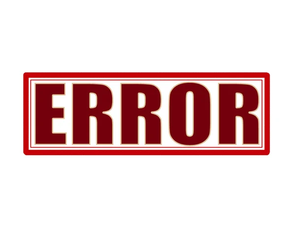 Error — Vector de stock