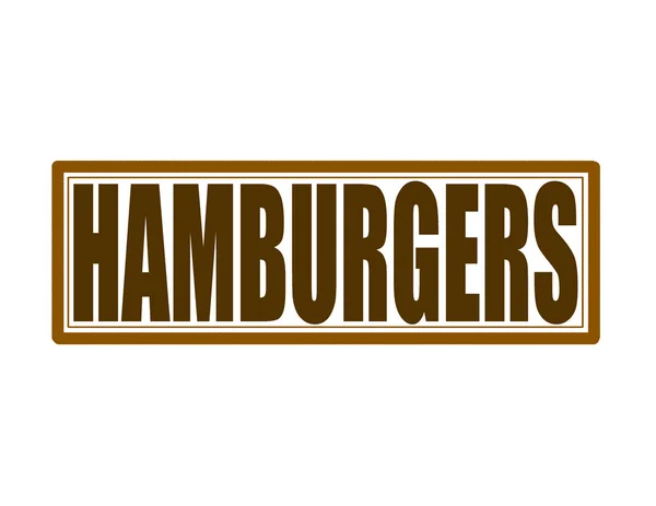 Hamburgers — Stock Vector
