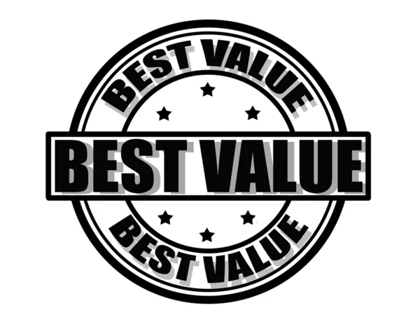 Najlepsza wartość — Wektor stockowy