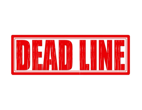 Dead line — Stock Vector