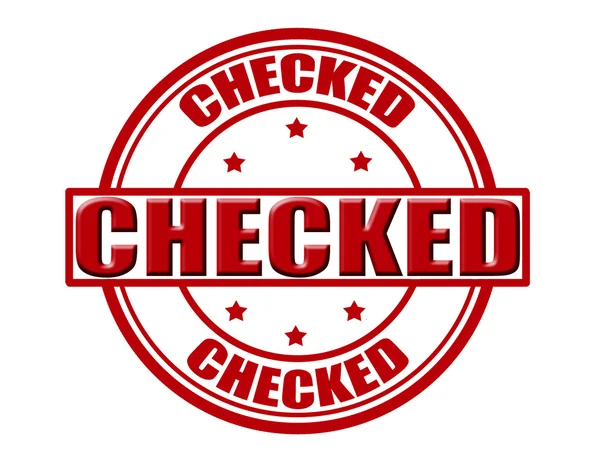 Checked — Stock Vector