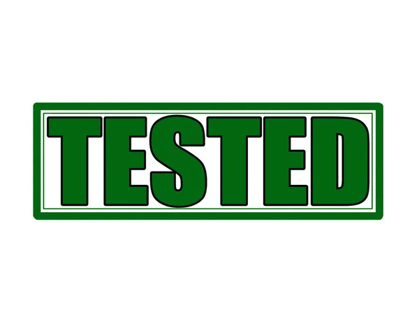 Tested — Stock Vector