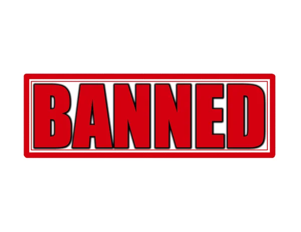 Banned — Stockový vektor