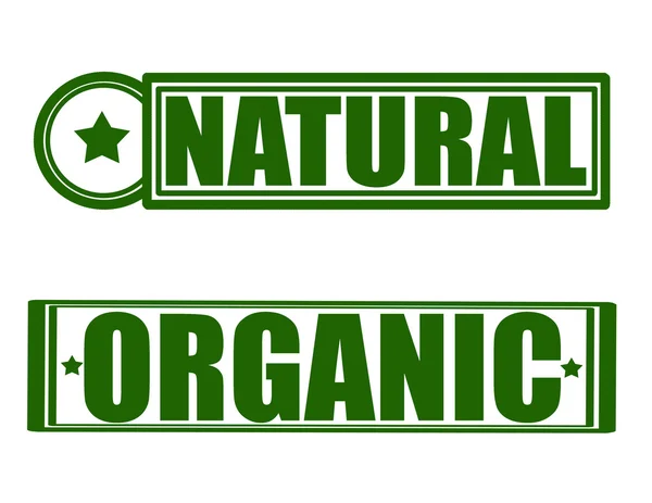 Natural and organic — Stock Vector