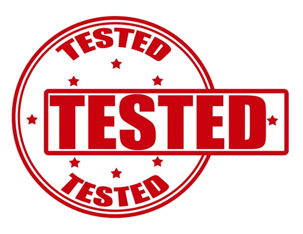 Tested — Stockový vektor