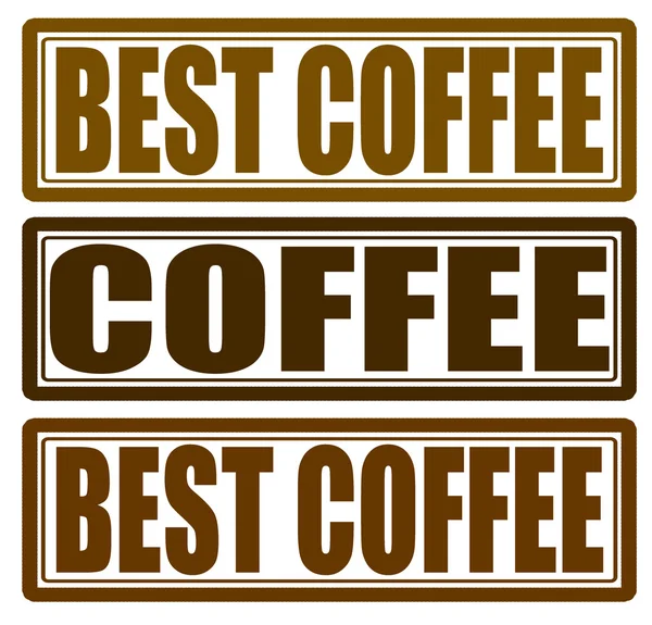 最好的咖啡 — 图库矢量图片