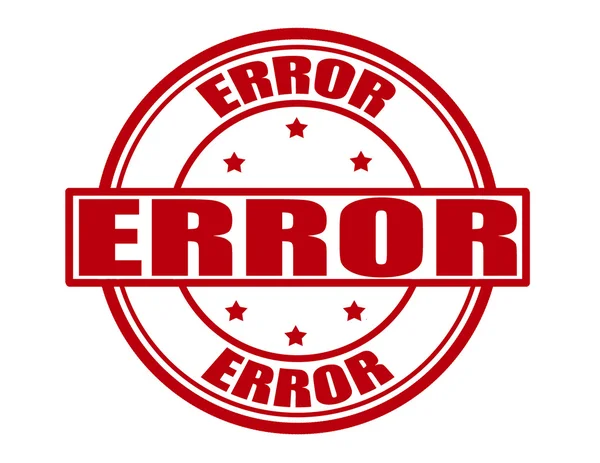 Error — Stock Vector