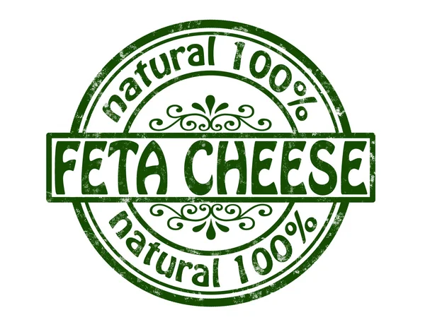 Queso feta — Vector de stock