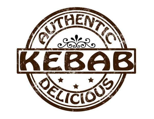 Authentic kebab — Stock Vector