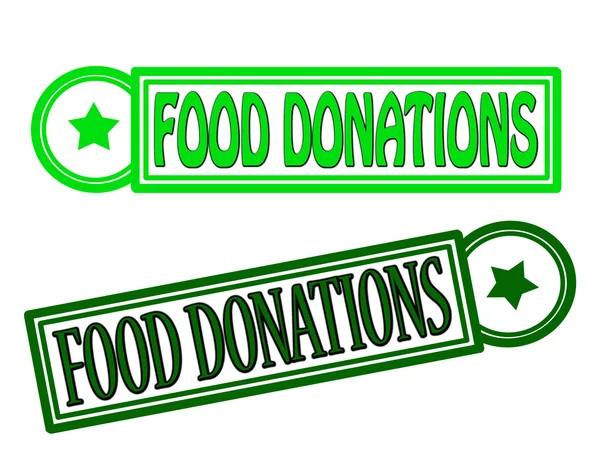 Food donations — Stock Vector