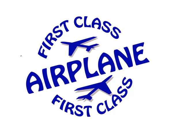 First class Airplane — Stock Vector