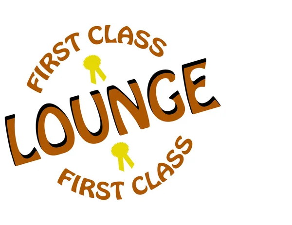 Eerste klas lounge — Stockvector