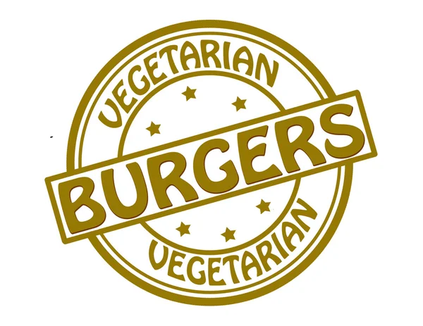 Hamburguesas vegetarianas — Vector de stock