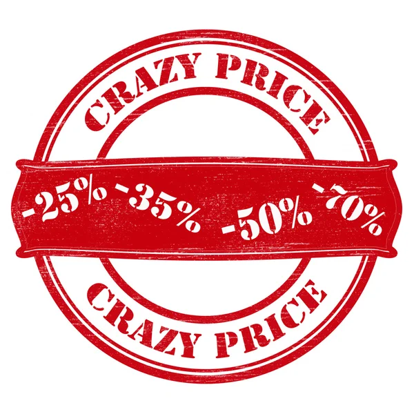 Crazy prijs — Stockvector