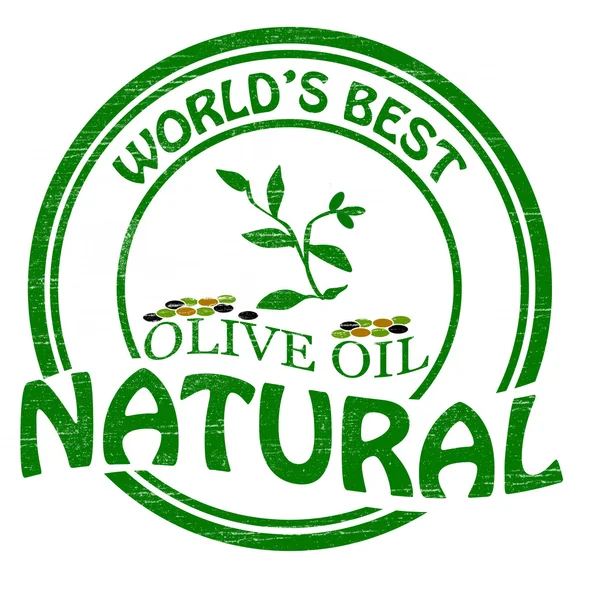 Olio d'oliva naturale — Vettoriale Stock