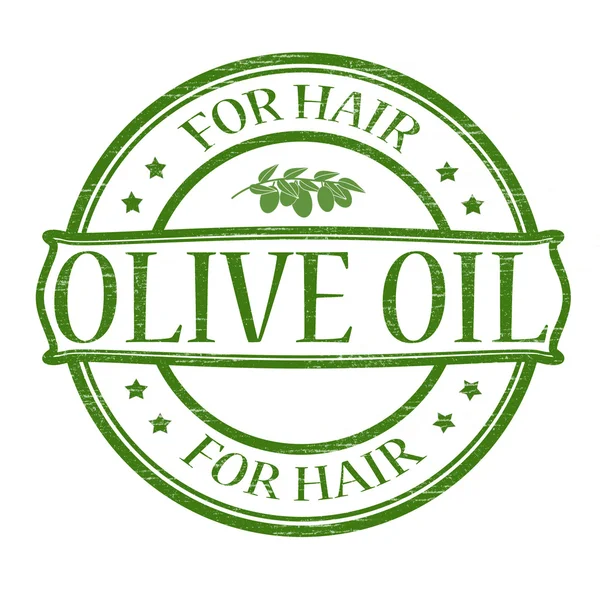 Olijfolie voor haar — Stockvector