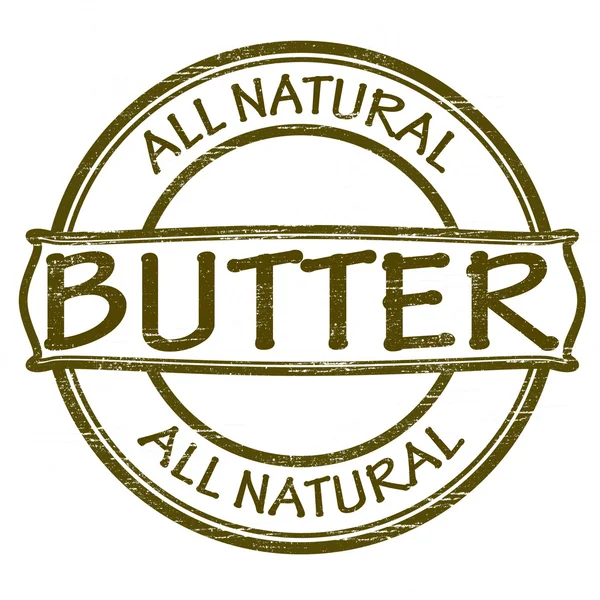Alle natuurlijke boter — Stockvector