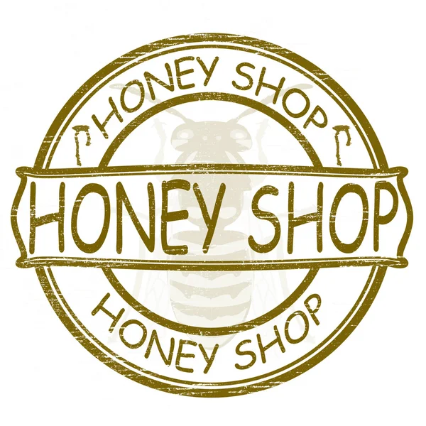 Loja de mel — Vetor de Stock