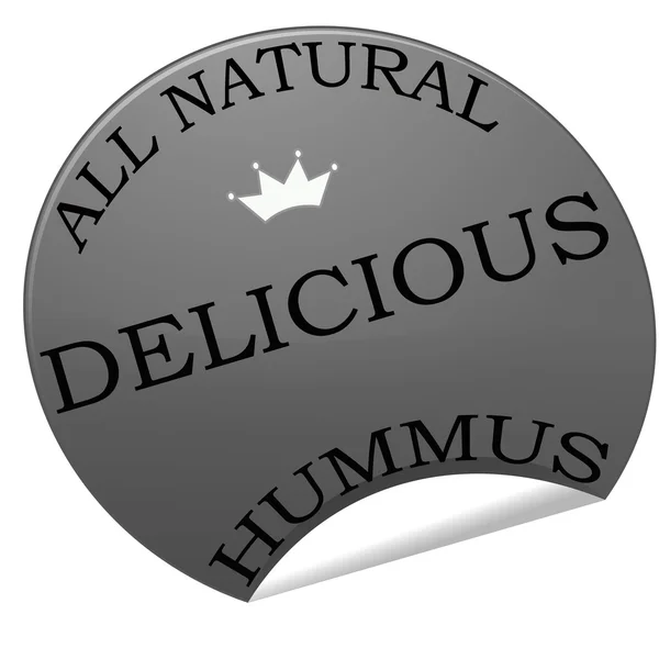 Hummus delicioso. — Vector de stock