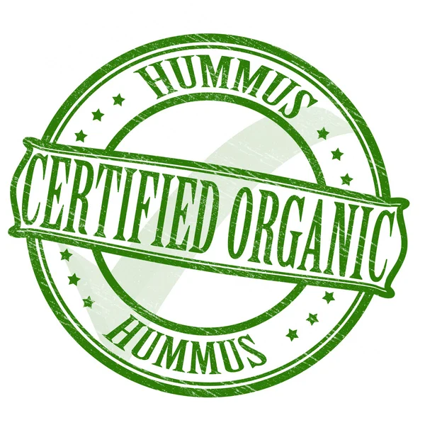 Sertifisert hummus – stockvektor