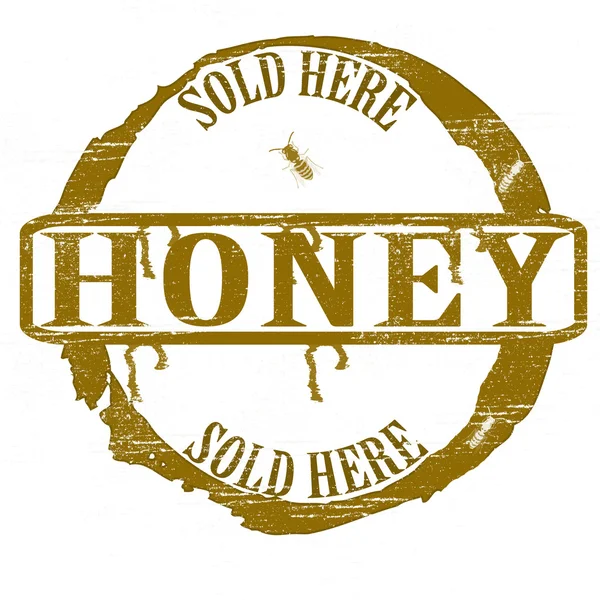 Honey sold here — Stock Vector