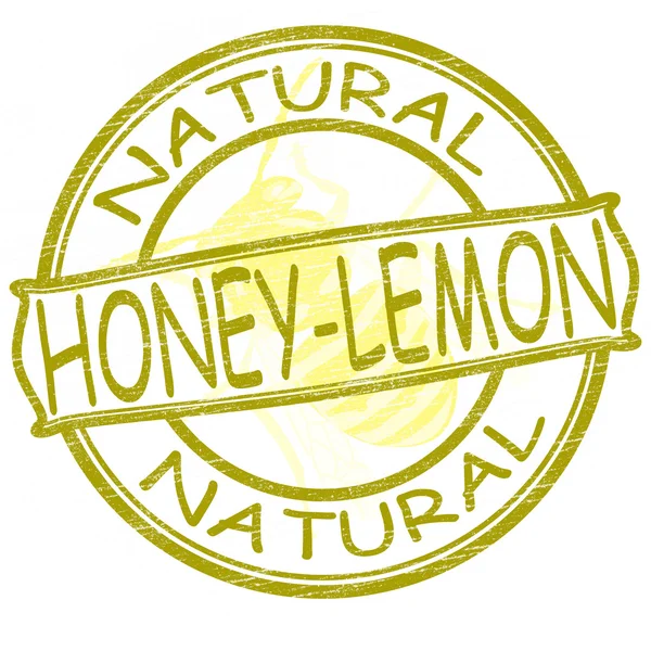 Natural honey and lemon — Stock Vector