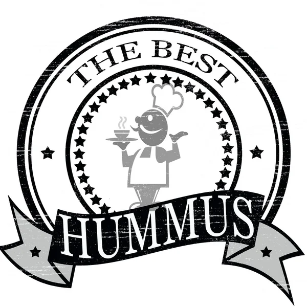 Beste bieten hummus — Stockvector